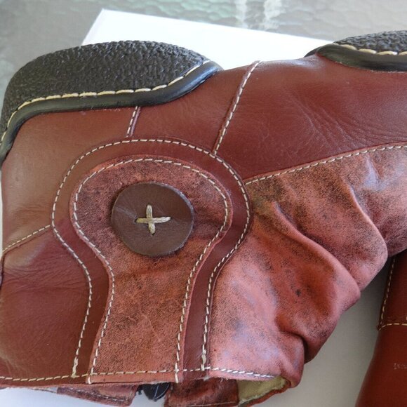 J.gean Brazian leather women's ankle boots side zip padded insole size 7-71/2 US - Picture 10 of 16